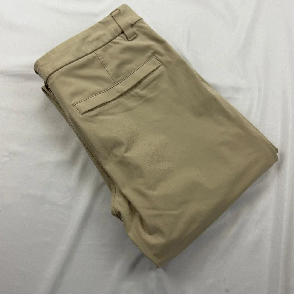 Lululemon Commission Pant Slim Men 30x30 Khaki Tan Performance Chino Trousers